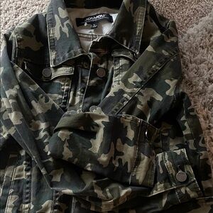 Jou Jou Camouflage Denim Jacket